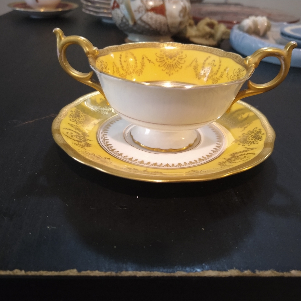 Antique Ovington Bros. Cup & Saucer Set